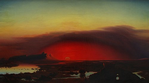 The Pontine Marshes at Sunset, 1848, August Kopisch