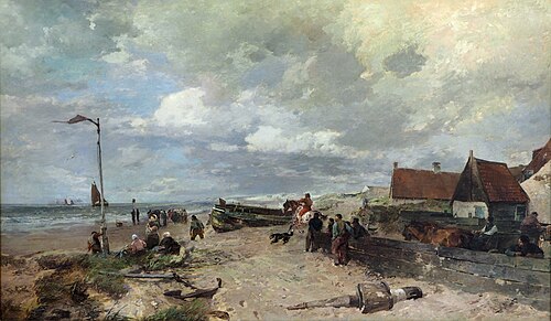 Holländisches Strandleben, , Gregor von Bochmann
