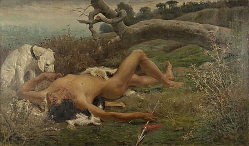 La muerte de Adonis, 1889, Eugenio Álvarez Dumont