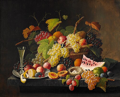 Fruit Still Life, 1865, Severin Roesen
