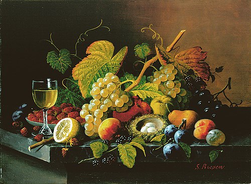 Still Life with Fruit, 1855, Severin Roesen