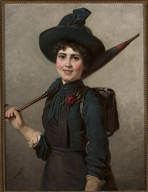 Portrait of a schoolgirl, 1888, Emilia Dukszyńska-Dukszta