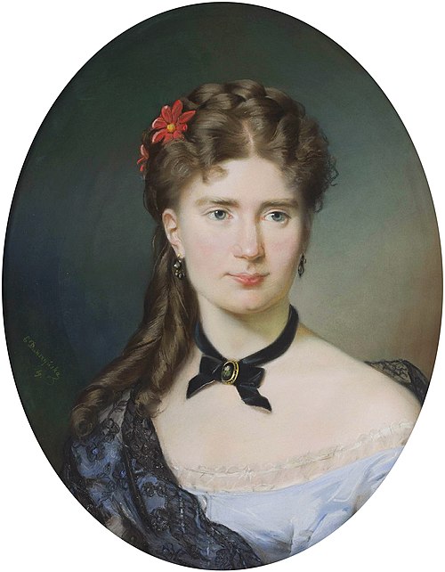 Portrait of Julia Lesser-Blatteisowa by Emilia Dukszyńska-Dukszta, 1869, Emilia Dukszyńska-Dukszta