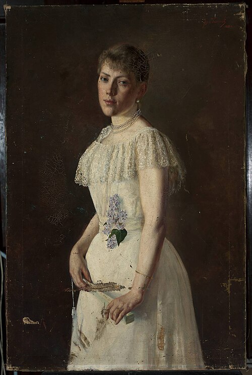 Portrait of Wanda Suchocka, 1893, Jan Kauzik