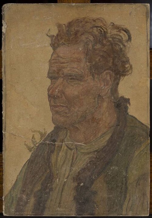 Man with unkempt hair, 1910, Jan Rembowski