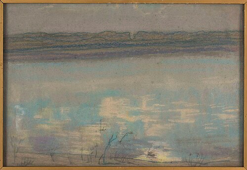 Pejzaż z rzeką, 1905, Jan Rembowski