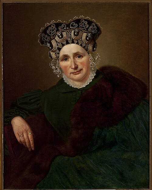 Portrait de Poznerowa., 1845, Jan Sikorski