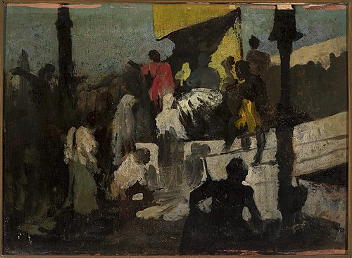 Roman amphitheatre, sketch, 1900, Wandalin Strzalecki
