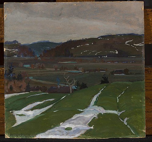 Landscape near Vilnius, 1923, Henryk Szczyglinski