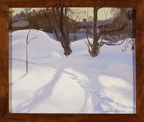 Winter landscape, 1903, Teodor Ziomek