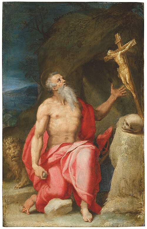 The Penitent Saint Jerome, , Lorenzino da Bologna