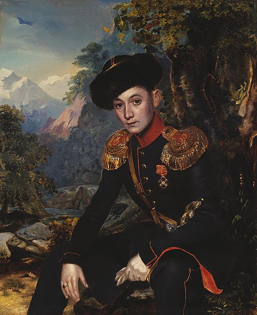 Portrait of Major M.L.Dubelt, 1850, Grigori Gagarine