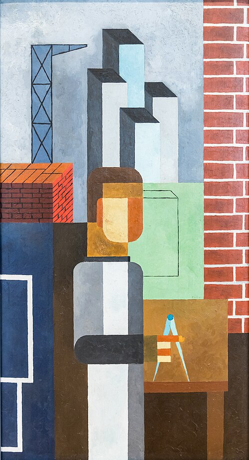 Der Architekt II, 1931, Franz Wilhelm Seiwert