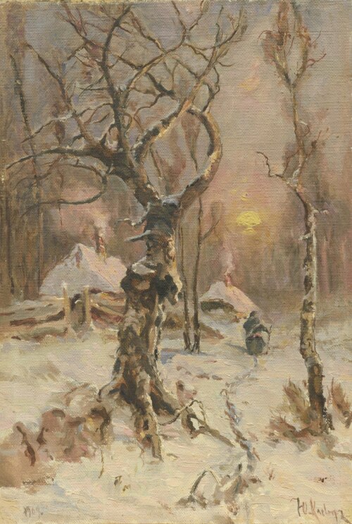 Talvemaastik, 1909, Julius von Klever