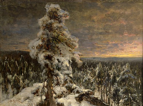 Talvemaastik, 1915, Julius von Klever