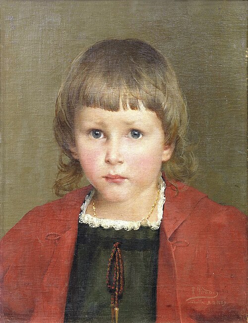 Retrato de un niño, 1889, Fernando Tirado
