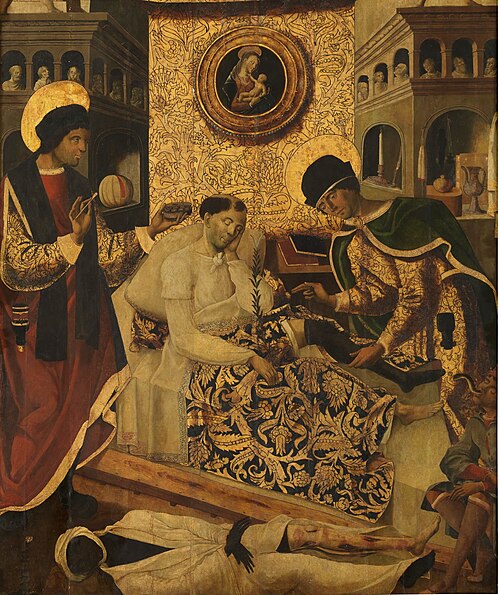 Miracles of the Doctor Saints Cosmas and Damian, 1510, Fernando del Rincón