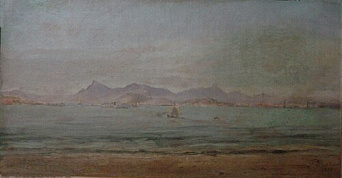 View of the entrance of the Guanabara Bay, 1884, Firmino Monteiro