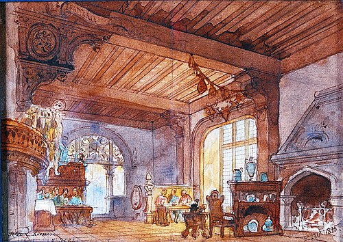 Inside a trattoria, 1895, Francesc Soler i Rovirosa