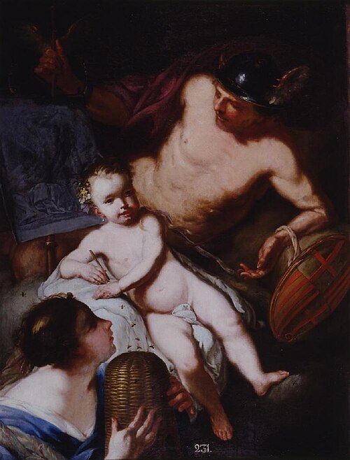 Alegoría de la infancia de la Escuela de las Tres Nobles Artes de Barcelona, 1761, Francisco Tramulles
