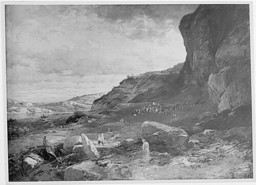 Bergpredigt (Skizze), 1872, Ludwig Willroider