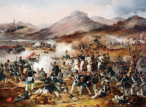 Bataille de la première guerre carliste (1830-1846)., 1887, Francesc de Paula van Halen