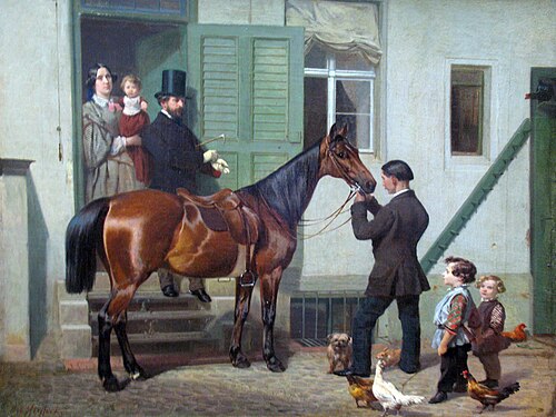 Ride of the Artist, 1857, Carl Steffeck
