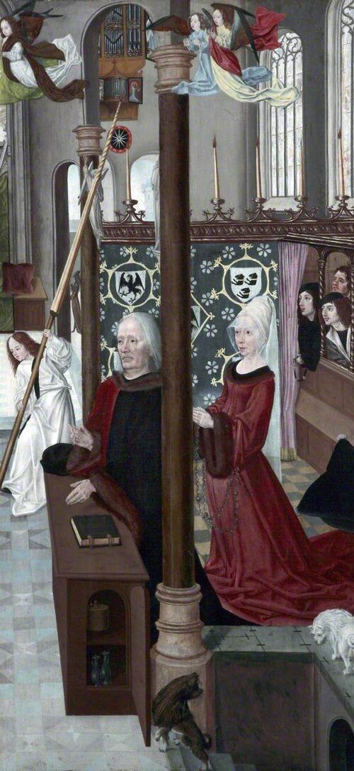 Scenes from Christ's Passion: Two Kneeling Donors, 1500, Maître de l'Autel d'Aix-la-Cha