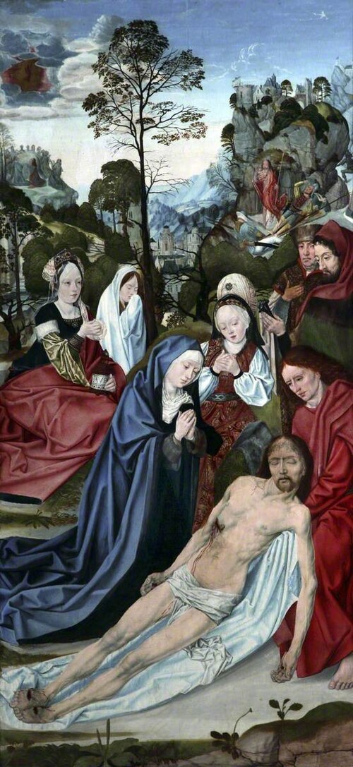 Scenes from Christ's Passion: The Lamentation over the Dead Christ, 1500, Maître de l'Autel d'Aix-la-Cha