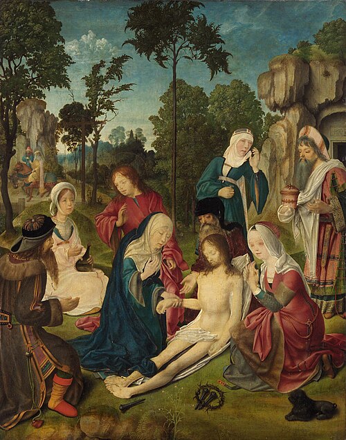 Lamentation of Christ, 1500, Maître de l'Autel d'Aix-la-Cha