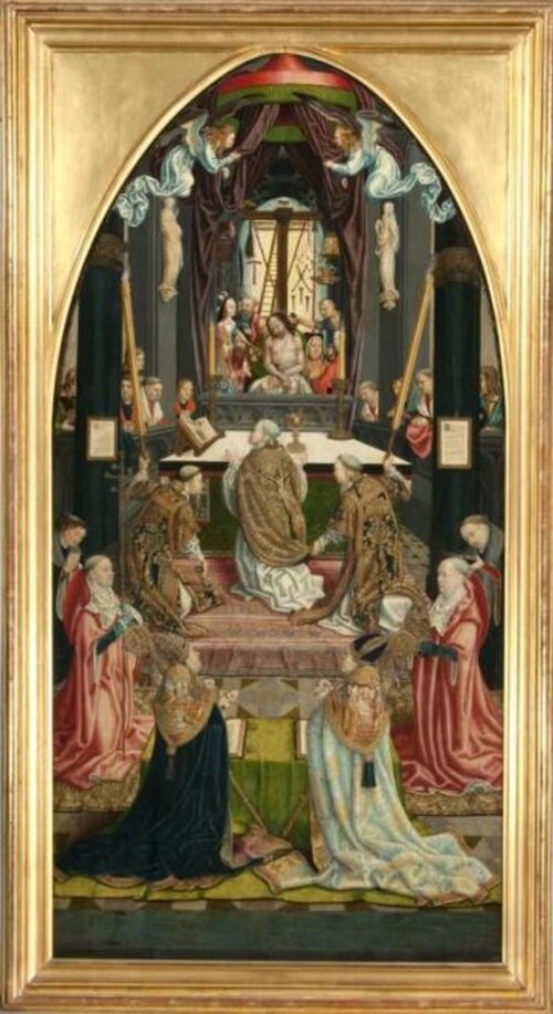 The Mass of St. Gregory the Great, 1499, Maître de l'Autel d'Aix-la-Cha