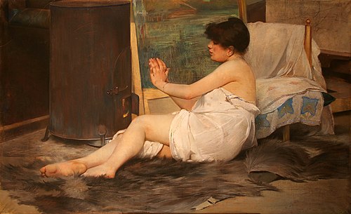 Model at rest, 1890, Henrique Bernardelli