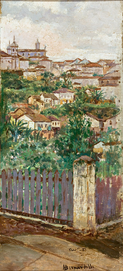 Landscape of Ouro Preto, 1850, Henrique Bernardelli