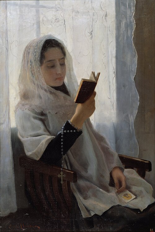 Reading, 1891, Joan Llimona