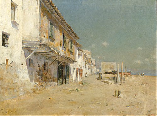 Blanes Beach, 1894, Joan Roig Soler