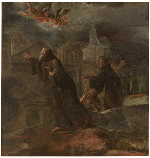 Visión de San Francisco de Paula, 1676, José Jiménez Donoso