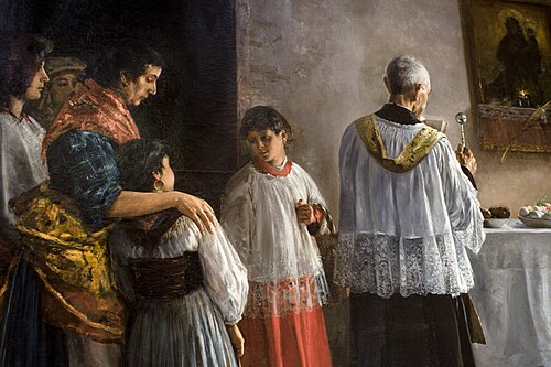 Bendición pascual en Roma, 1893, José Rico Cejudo