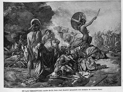 In Thermopylae, 1887, Juan José Zapater Rodríguez