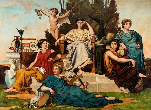 Allegory of the Arts, 1855, Jean Léon Pallière