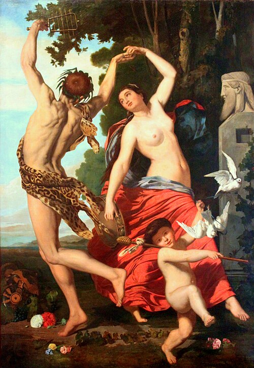 Faun and Bacchant, 1862, Jean Léon Pallière