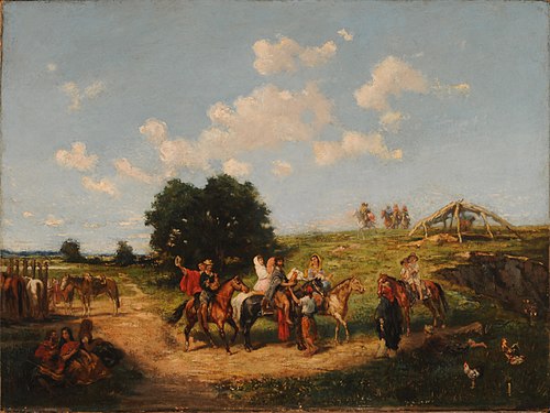Way to the ring, 1850, Jean Léon Pallière