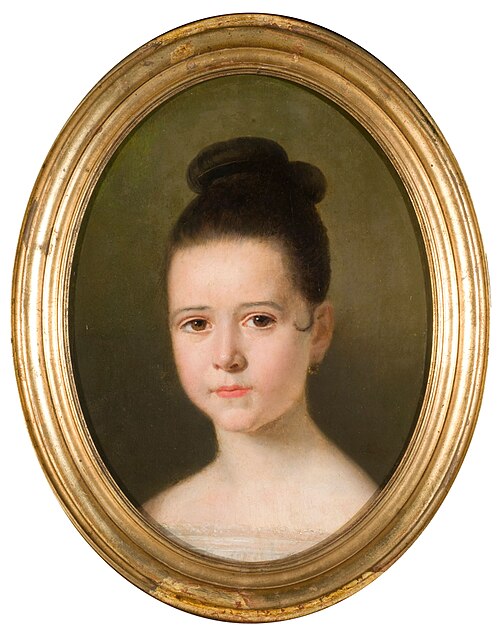 Portrait of a girl, 1850, Jean Léon Pallière