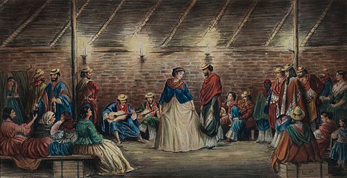 Dancing the cat, 1860, Jean Léon Pallière