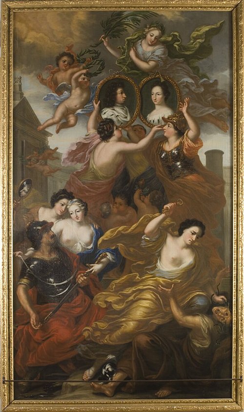 Allegori över konung Karl XI:s och drottning Ulrika Eleonoras förening, 1692, David Klöcker Ehrenstrahl