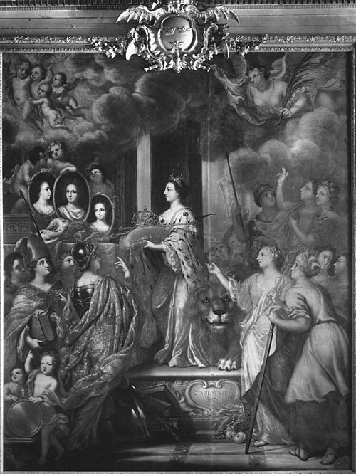 Allegori över rikets befästande genom tronarvingar, 1693, David Klöcker Ehrenstrahl