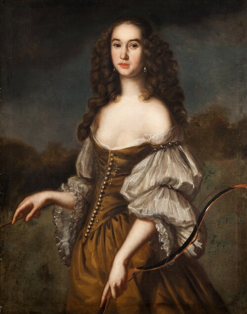 Unknown Lady Portrayed as Diana, 1653, David Klöcker Ehrenstrahl