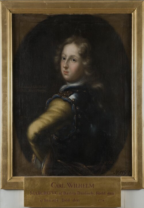 Karl Vilhelm, 1679-1738, markgreve av Baden-Durlach, 1694, David Klöcker Ehrenstrahl