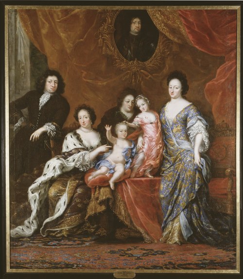 Karl XI, 1655-1697, kung av Sverige med familj, 1686, David Klöcker Ehrenstrahl