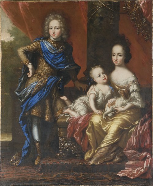 Karl XII, 1682-1718, King of Sweden, his Sisters Hedvig Sofia, 1681-1708, Princess of Sweden, Duches, 1690, David Klöcker Ehrenstrahl