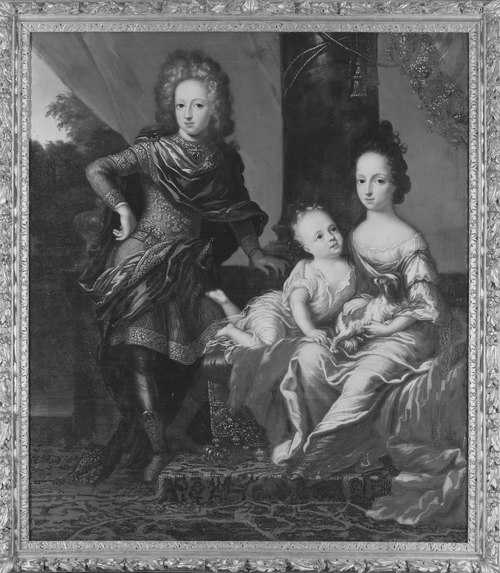 Three children of Charles XI of Sweden: Charles XII also Carl of Sweden, Swedish: Karl XII (1682–171, 1690, David Klöcker Ehrenstrahl